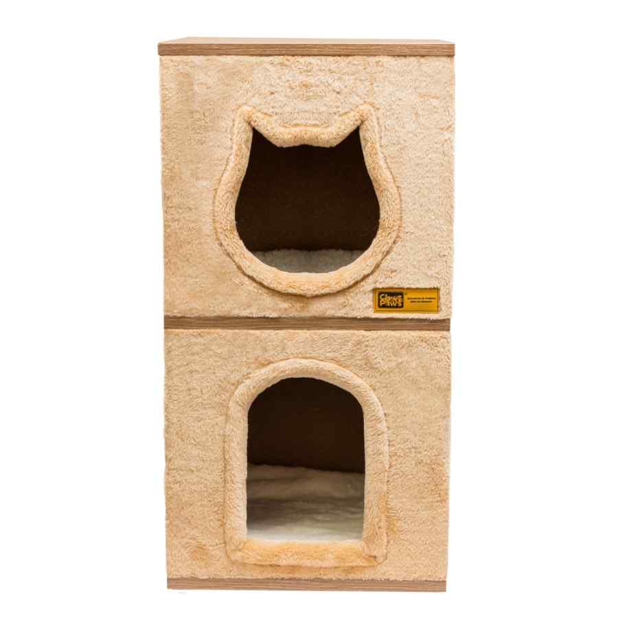 Mueble De Melamina 2 Niveles C&P (40x40x80 Cm) Beige/Camello, , large image number null